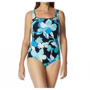 NEW ROXANNE dd-cup square neck one piece swimsuit in rox garden city